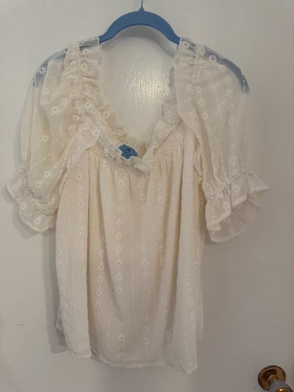 smocked blouse CeCe